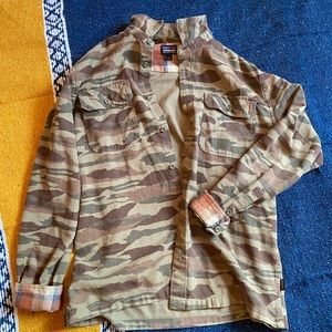 Patagonia Camouflage Button Down Shirt